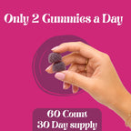 Auva Vitality Iron Gummies for Women — Non-Constipating | Ferrous Fumarate 20mg + Vitamin C | Energy, Anemia & Iron Deficiency Support | Hair Health, Menstrual & Menopause | Grape Flavor, 60 Count