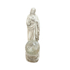 xxoasis Jesus Statue Outdoor Decor Solar Lights, Religious Garden Statue,Blessed Father Outdoor Figure for Home/Garden Decor, Gift for Men/Father(11.22" H)