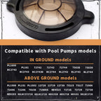 Pool Pump Basket Cover & O-Ring Kit Compatible with Splapool Pureline Deluxe Pumps, for Above-Ground & In-Ground Pools, Pool Pump Lid Replaces PO12728CR 16578 647252772 47252772 AC81361 NEP2134