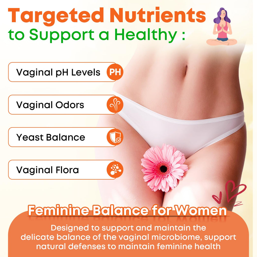 Vazatisi 120 Count | Feminine Balance Gummies for Women’s | Pineapple Gummies for Women PH Balance, Healthy Odor, Yeast Balance & Flora | Vegetarian Friendly, Sugar Free