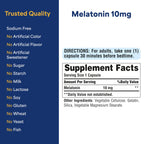 Puritan's Pride Premium Super Strength Melatonin 10mg Sleep Aid, Dietary Supplement for Sound, Restful, & Longer Sleep Support, 4 Month Supply, 120 Rapid Release Capsules, 2 Pack (Packaging May Vary)