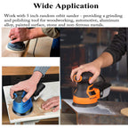 Aiyard 5-Inch 8-Hole Hook and Loop Sanding Discs 120-Grit Random Orbit Sandpaper, 100-Pack