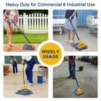 KeFanta 2 Pack Commercial Mop Heavy Duty Industrial Mops,60" Long Handle