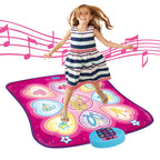 SUNLIN Dance Mat for Girls Ages 3-8, Interactive Dancing Game Pad, Pink