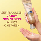 Jergens Natural Glow +Firming Self Tanner Body Lotion, Medium to Deep Skin Tone, Sunless Tanning Moisturizer with Collagen and Elastin, Helps to Visibly Reduce Cellulite, 7.5 Oz, Pack of 2