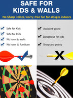 BATURU Magnetic Dart Board for Kids & Teen Boys, Dart Game