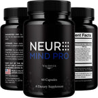 (2 Pack) Neuro Mind Pro Capsules - Official NeuroMindPro Supplement, Premium Formula, Natural Vitamins for Health & Wellness - 120 Capsules for 2 Months