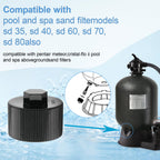 154712 Filter Drain Cap Replacement, Sand Filter Drain Plug for Pentair Sand Dollar Top Mount Pool, Pentair Meteor, Cristal-Flo Ii Pool & Spa Aboveground Sand Filter Drain Cap (2 Pack)