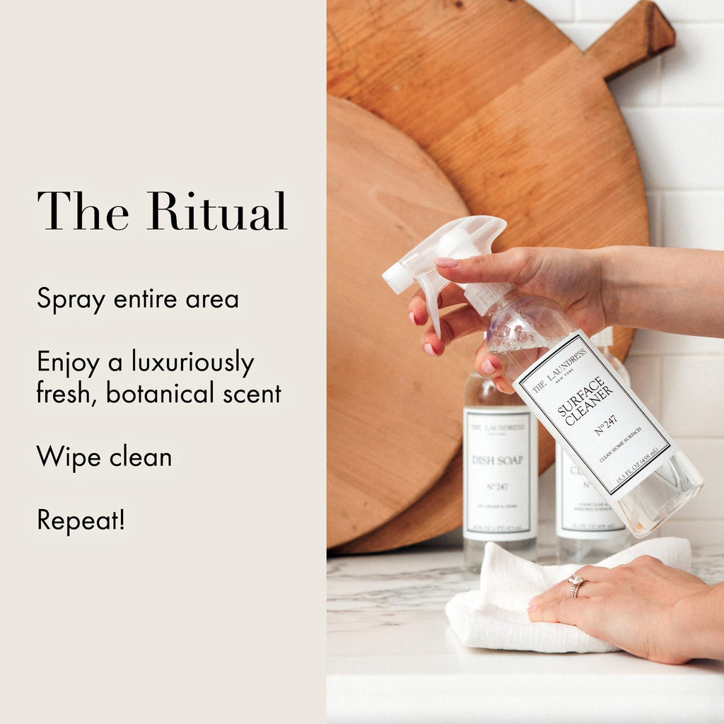 The Laundress Surface Cleaner, No. 247 Scented; Safe for Granite, Marble, Porcelain, & Wood; Bio-Based Ingredients; 15.5 Fl OZ