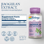 SOLARAY Jiaogulan Root and Rhizome Extract, Gynostemma Pentaphyllum Stress Support and Antioxidants Supplement - Vegan, Lab Verified, 30 Servings, 60 VegCaps