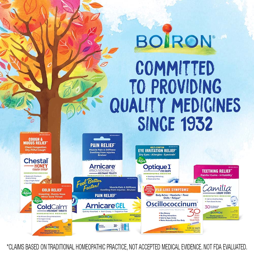 Boiron Calendula Gel for Relief from Rashes, Razor Burn, or Insect Bites - Non-Greasy and Fragrance-Free - 5.2 oz (2 Pack of 2.6 oz)