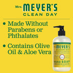 MRS. MEYER'S CLEAN DAY Hand Soap, Made with Essential Oils, Honeysuckle, 12.5 fl. oz - Pack of 6