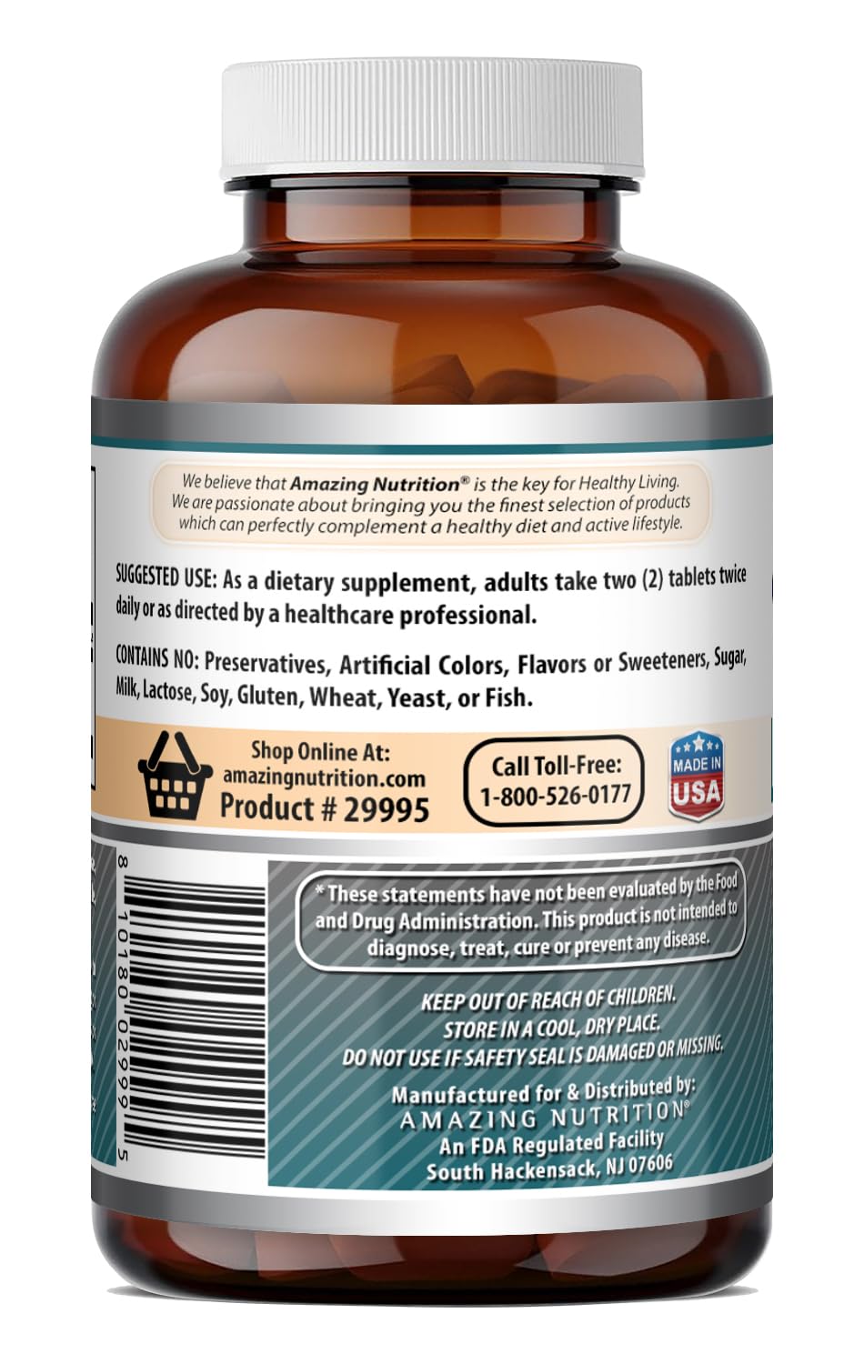 Amazing Formulas L Citrulline 2000mg Per Serving 120 Tablets Supplement | Amino Acid Supplement for Men & Women | Non-GMO | Gluten Free | Made in USA