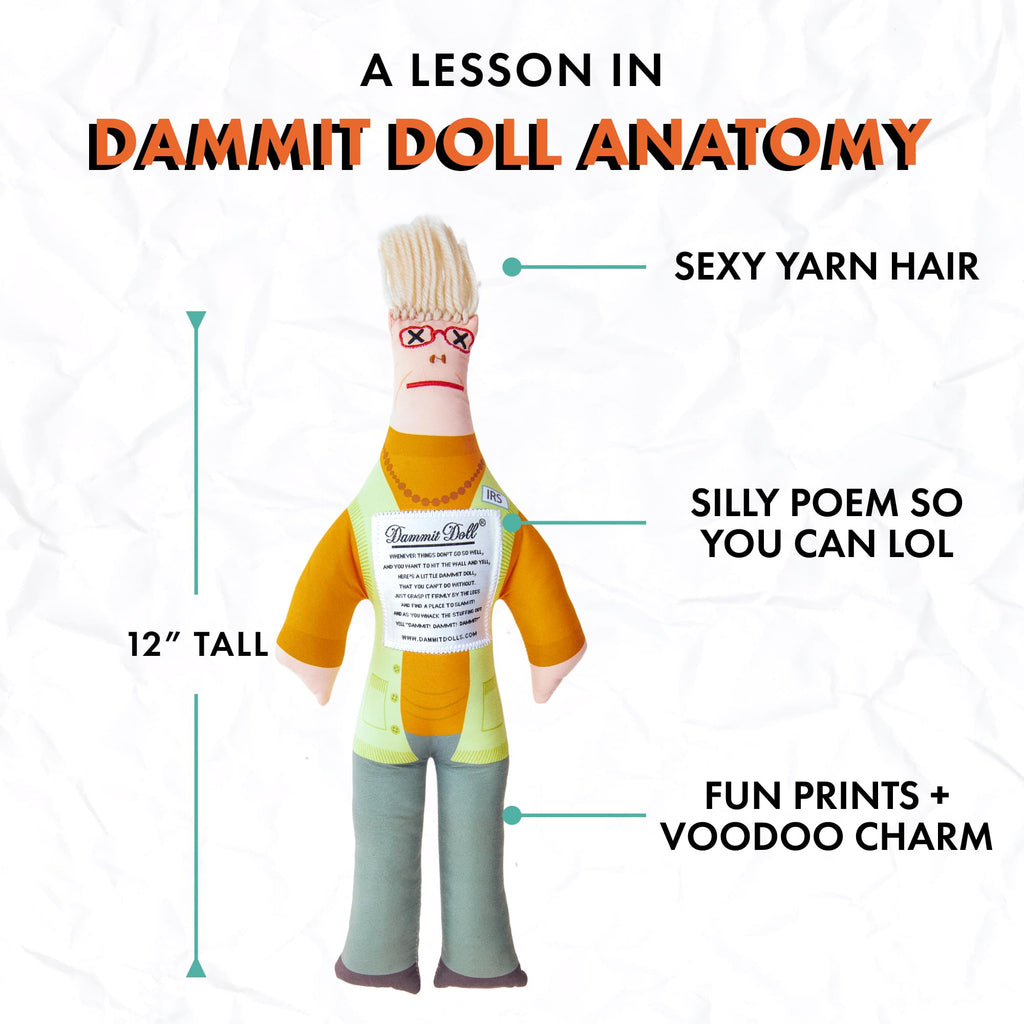 Dammit Doll - Limited Edition - Dammit Iris Awditor Doll - Stress Relief, Gag Gift