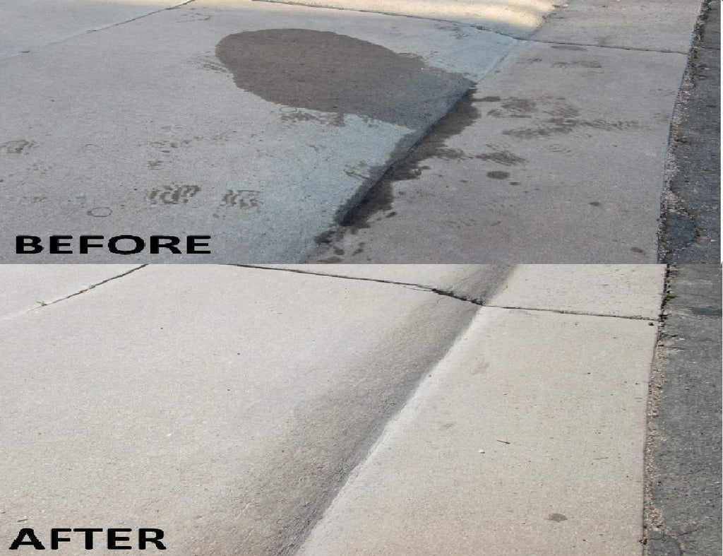 Terminator-HSD Concrete Oil Stain Remover Eco-Friendly Bio-Remediates and Removes Oil & Grease Stains on Concrete and Asphalt Driveways, Garages, Pavers, Patios, Parking Lots and Streets(2 LB)