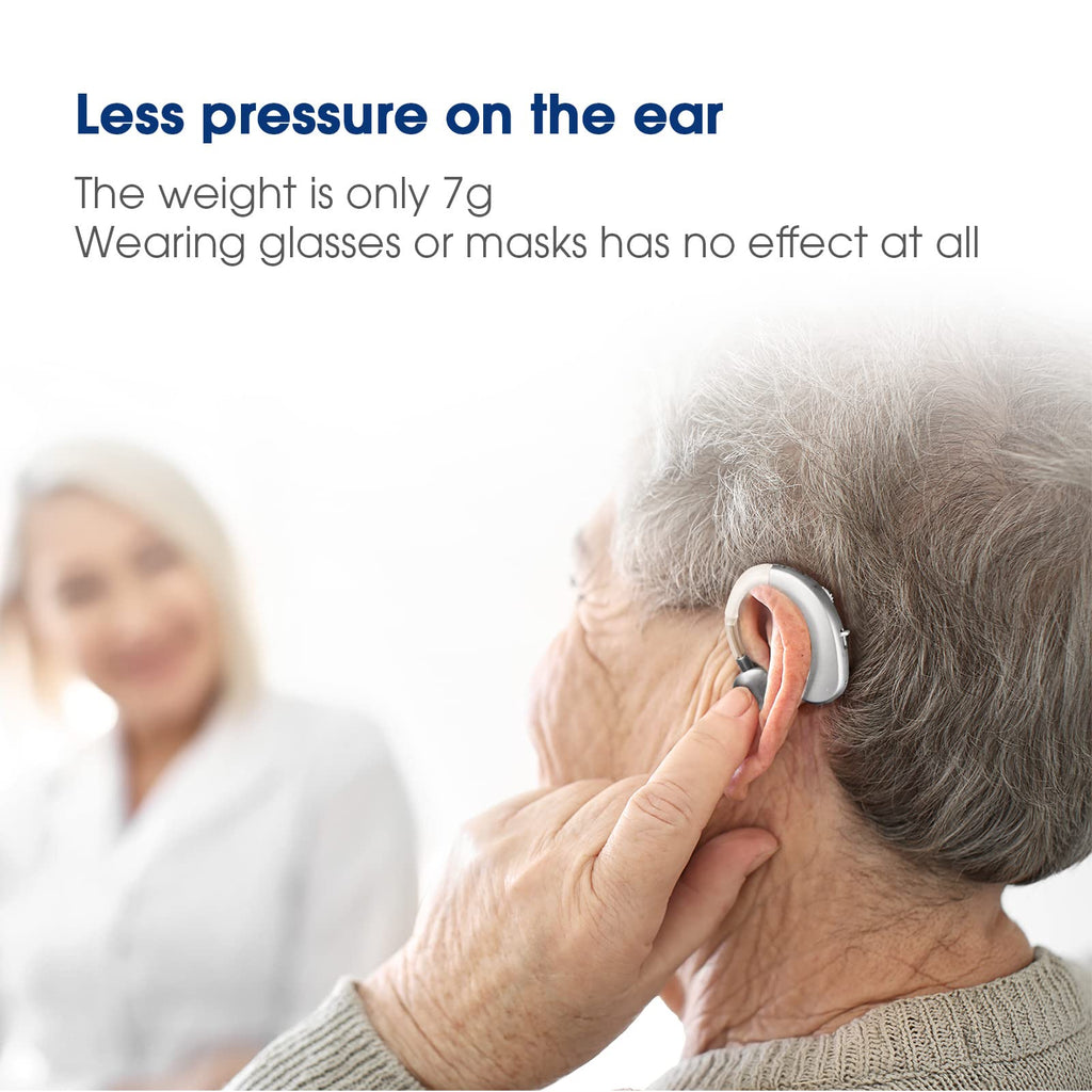 Britzgo Hearing Aids,Noise Cancelling by Digital Chip,Rechargeable Sound Amplifier,40 Hour Life Per Charge,Suitable for Hearing Loss