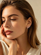 FaithHeart Solid 925 Sterling Silver Huggie Hoop Earrings for Women, 8mm