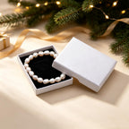 White Cultured Freshwater Pearls Bracelet for Women, 7.0 Inches