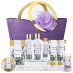 spa luxetique Gift Baskets for Women, Spa Gifts for Women - 10pcs Lavender Bath and Body Sets with Body Lotion, Bubble Bath, Relaxing Spa Sets, Birthday Valentine's Day Gifts for Her