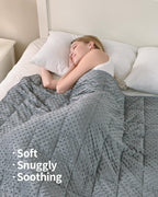 Mr. Sandman Cooling Weighted Blanket for Adults, Queen Size 15 lbs, 60″x80″