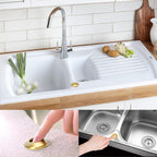 Garbage Disposal Air Switch Kit Single Outlet Sink Top Waste Disposal Long Stainless Steel Brushed Gold On/Off Air Button Food and Waste Disposals Part by Etoolcity
