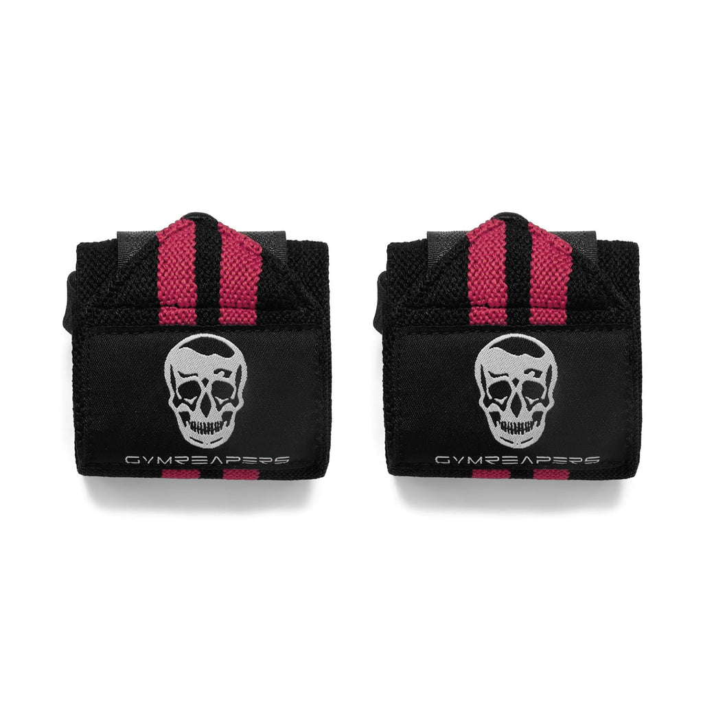 Gymreapers Weightlifting Wrist Wraps (Competition Grade) 18" Professional Quality Wrist Support with Heavy Duty Thumb Loop - Best Wrap for Powerlifting, Strength Training, Bodybuilding(Pink,18")