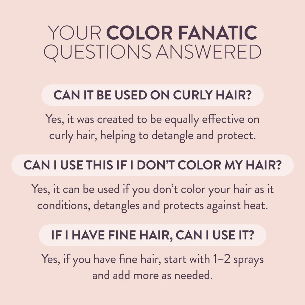 Pureology Color Fanatic Leave-In Conditioner & Detangling Spray, 6.7 fl oz