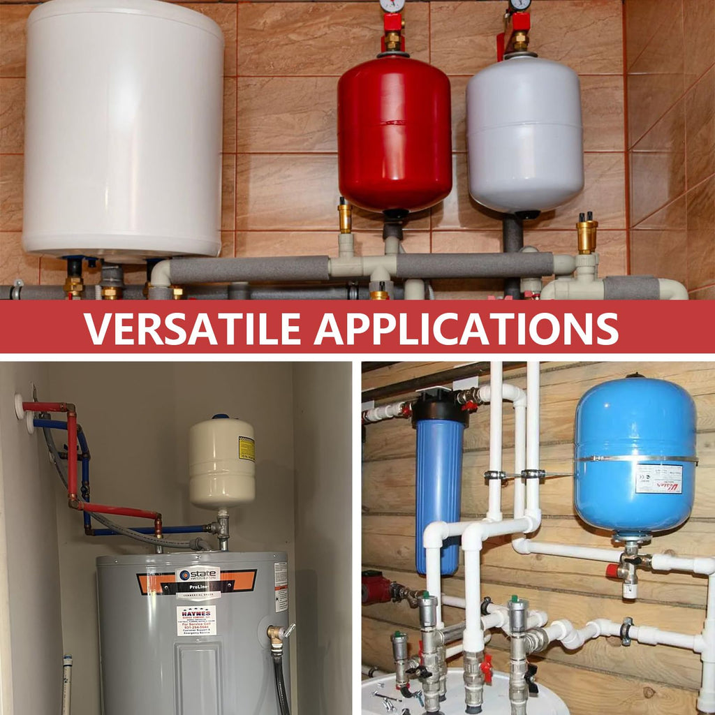 EFIELD Water Heater Expansion Tank, 2.1 Gallon, 3/4 in MNPT Connection, Thermal Pressure Protection, Safe for Potable Water,(TANK001)
