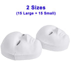 30 Pack Paper Mache Masks - 2 Sizes for Artistic Projects, Theater, Halloween, Masquerade Parties, Classroom Art