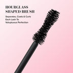 Too Faced Better Than Sex Volumizing and Lengthening Mascara | Vegan Formula, Dramatic Volume and Length | Cruelty-Free Eye Makeup + Hourglass Brush for False Lash Effect, Black, 0.27 Fl Oz