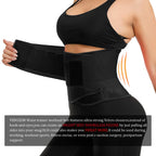 VENUZOR Waist Trainer Belt for Women - Waist Cincher Trimmer - Slimming Body Shaper Belt - Sport Girdle Belt (UP Graded)(Black,M)