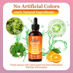 Soursop Bitters Liquid Drops 10 in 1 with Sea Moss, Moringa, Turmeric, Black Seed Oil, Oregano, Ashwagandha | Herbal Extracts for Overall Health-Enhancing | Vegan, Non-GMO | 2 Fl Oz (Orange Flavor)