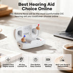 iBstone Nova Hearing Aids for Seniors Adults – Superior Sound Quality, Smart Noise Cancelling, No Feedback, Auto On/Off, Rechargeable, OTC
