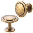 BEROSSA Oil Rubbed Bronze Cabinet Knobs Bronze Drawer Knobs, 10 Pack 1-1/4 Inch, 8222 Round Single Hole Cabinet Pulls for Kitchen Cabinets Drawers Bedroom Dresser Cupboard Bathroom Vanity