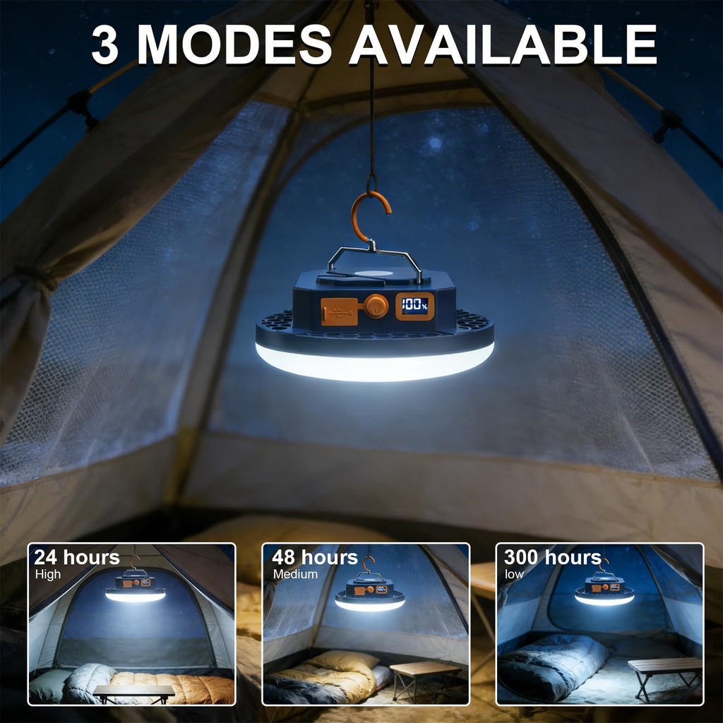 4000LM Flashlight Portable LED Camping Light Tent Lights