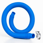 Homyplaza Replacement Pool Hoses for Above Ground Pools, 2 Pack, 1-1/4" Diameter x 59" Length, Includes 4 Metal Clamps, Compatible with All 1.25" Pool Filter Pumps