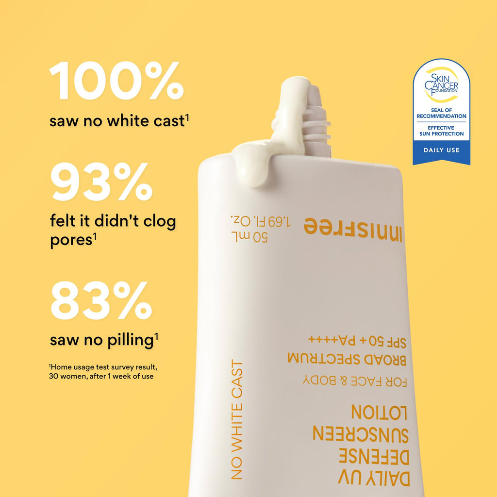 innisfree Daily UV Defense Sunscreen SPF 50+ PA++++ | Korean Face Sunscreen