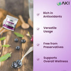 AKI Maqui Berry Extract Powder – Wild Harvested from Patagonia, High in Anthocyanins & Polyphenols, Freeze-Dried Superfruit for Smoothies, Non-GMO, Vegan, 150g/ 5.3 oz