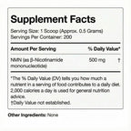 Prime Powders NMN Powder | 100g Fast Dissolve Powder Supplement | 500mg Nicotinamide Mononucleotide per Serving | Manufactured in The USA Third-Party Tested