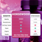 (5 Pack) Horsewood Capsules, Official Horsewood Pills for Men with All Natural Ingredients, Max Strength Supplement with Premium Vitamins Supporting Optimal Wellness and Advanced Health (300 Capsules)