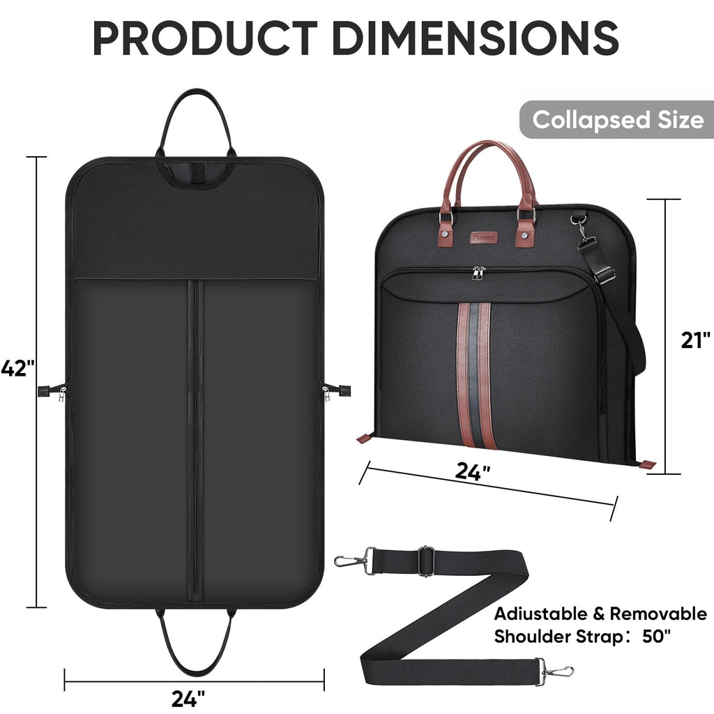 BALEINE Garment Bags for Travel, Water Resistant Carry on Suit Bag