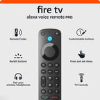 Amazon Fire TV Alexa Voice Remote Pro (newest model) with remote finder, TV controls, and backlit buttons