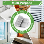 Jeymei 8-Pack Damp Clean Duster Sponge, Sponge Cleaning Brush, Duster for Cleaning Blinds, Glass, Baseboards, Vents, Railings, Mirrors, Window Track Grooves and Faucets