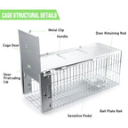 Faicuk Heavy Duty Squirrel Trap Chipmunk Trap Rat Trap and Other Similar-Size Rodents - 16.3” x 6” x 6.7”