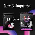 Kotex Ultra Thin Overnight Pads with Wings, Extra Heavy Absorbency, 102 Count (3 Packs of 34) (Packaging May Vary)