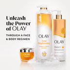 Olay Body Wash for Women, Tone Brightening Exfoliation, Vitamin C Serum Complex, Renew Moisture, Free of Parabens & Phthalates, Vitamin B3 Lameller Technology, For All Skin Types, 20 fl oz (Pack of 4)