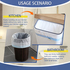 240 Count 6 Gallon Trash Bags Drawstring - Medium Garbage Bags 1.1 Mil,22.5 Liter Strong Plastic Trash Can Liners Unscented,Thick Waste Basket Bags for Home Bathroom Office Kitchen