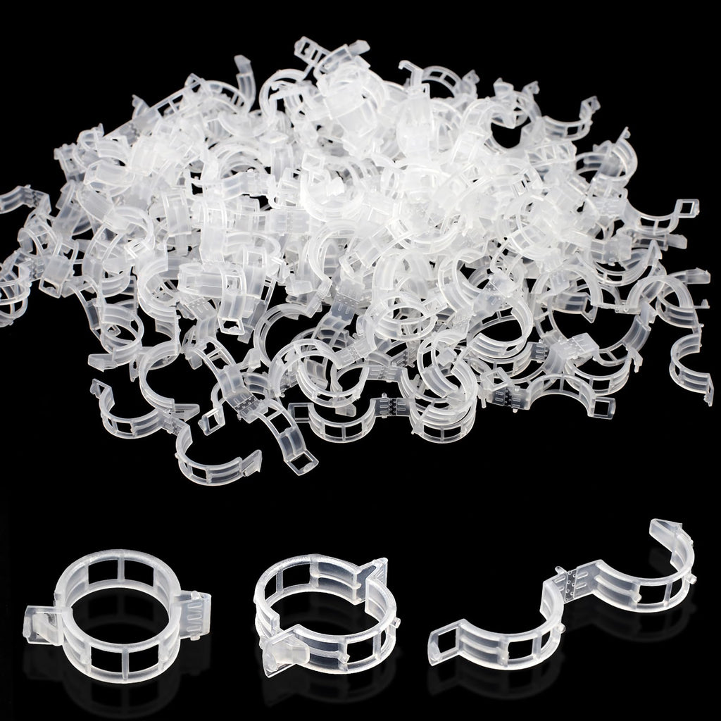400 Pcs Plastic Trellis Plant Support Clips for Support, Grape and Tomato Vine, Vegetables Plants, Garden Clips to Grow Upright Makes Plants Healthier