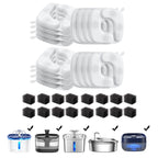 Veken Cat Water Fountain Filters, F1 Series, 16 Pack Replacement Filters
