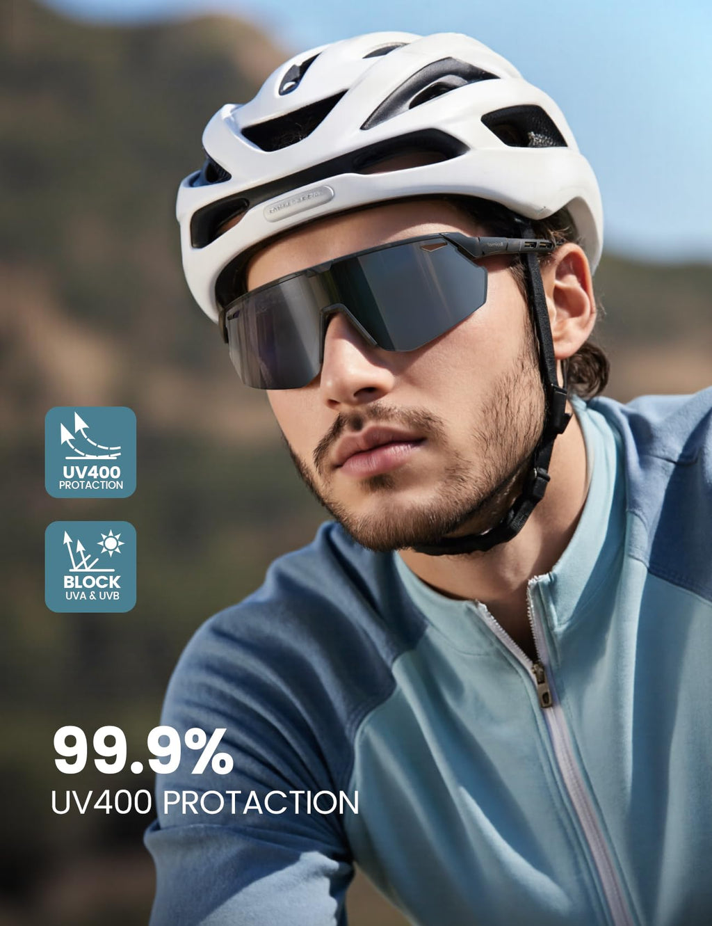 Lamicall Polarized Sports Sunglasses for Men Women, 24g Ultralight